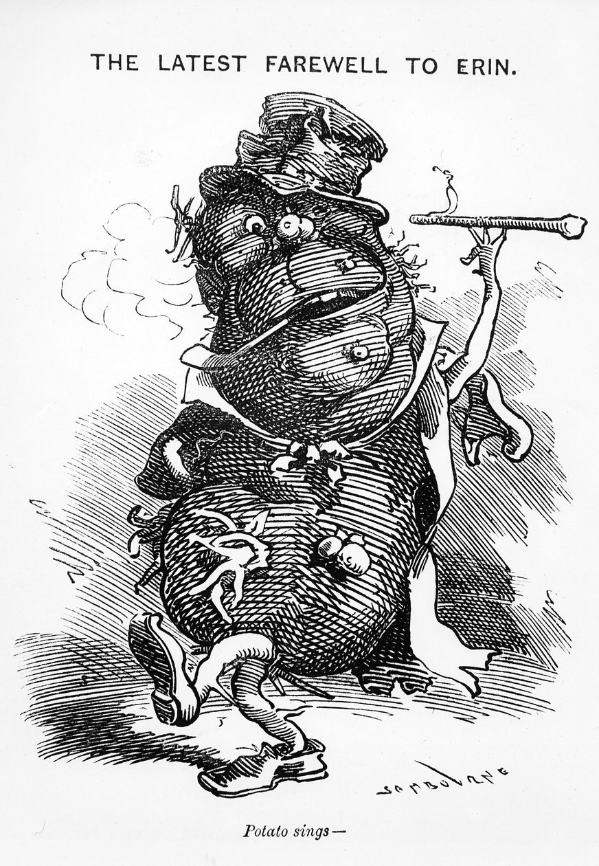 Viimeisimmät jäähyväiset Erinille, "Punchista", n. 1880 tekijältä Edward Linley Sambourne
