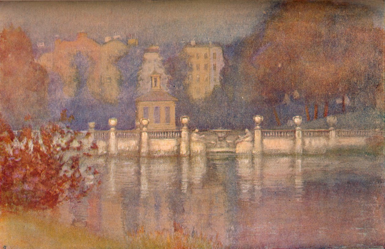 The Serpentine, Hyde Park, vuodelta 1911 tekijältä Edward Louis Lawrenson