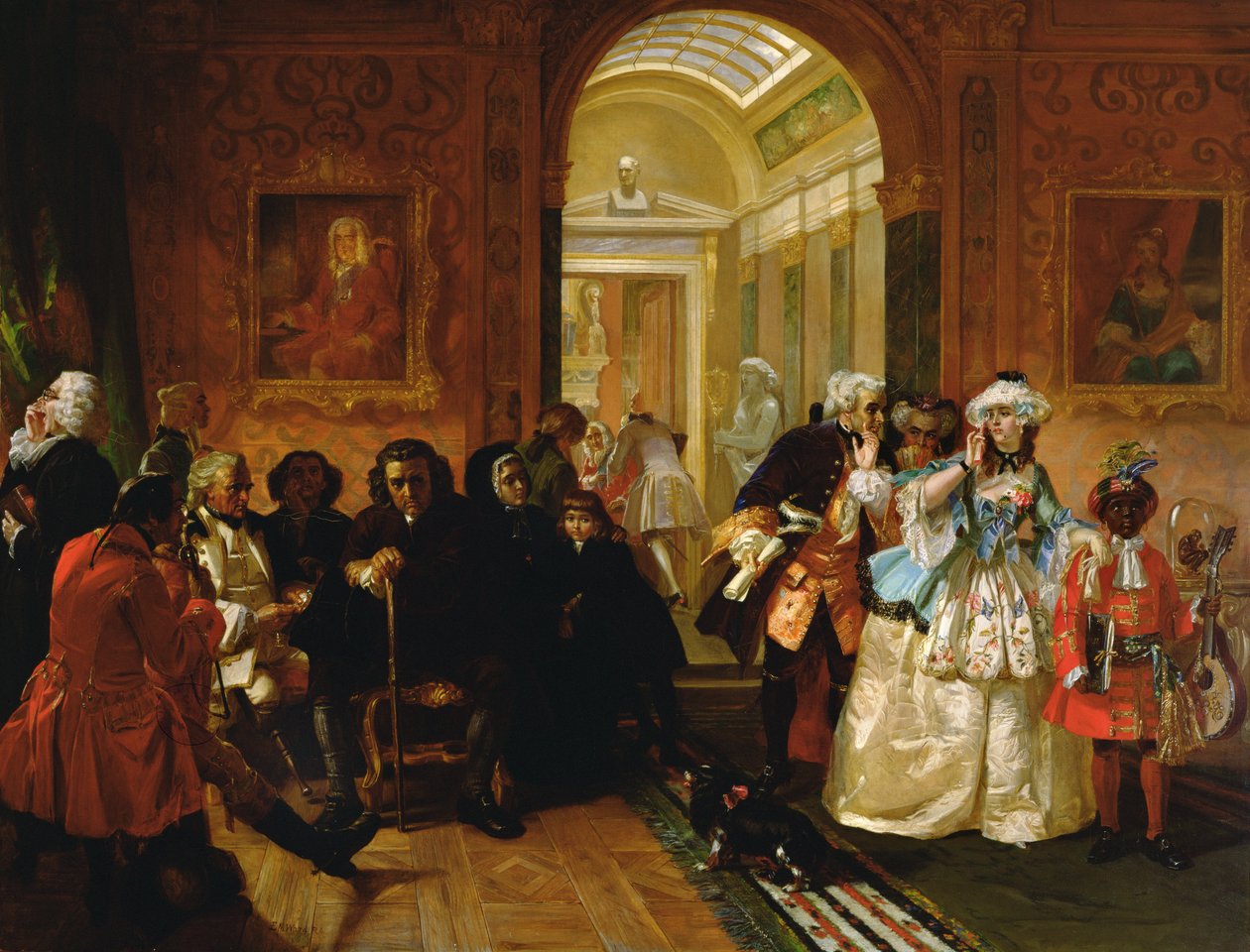 Huonekalut ja erilaiset esineet 1100- ja 1300-luvuilta tekijältä Edward Matthew Ward