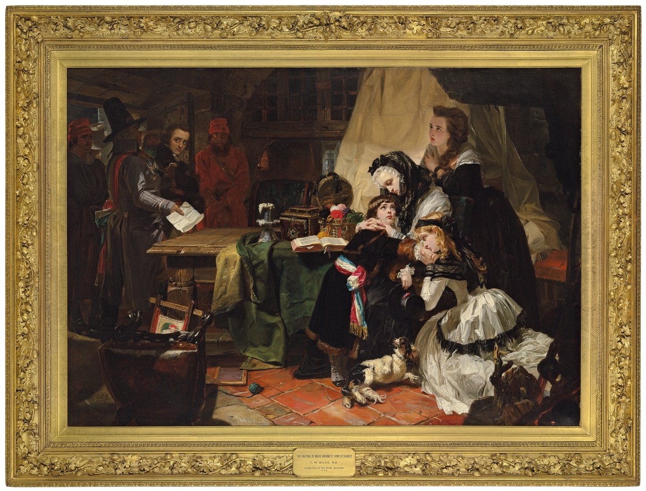 Marie Antoinette ja hänen poikansa viimeinen ero, 1856 tekijältä Edward Matthew Ward