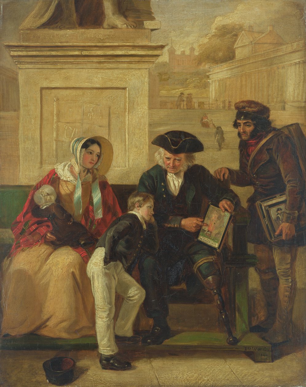 Aboukirin veteraani, 1844 tekijältä Edward Matthew Ward
