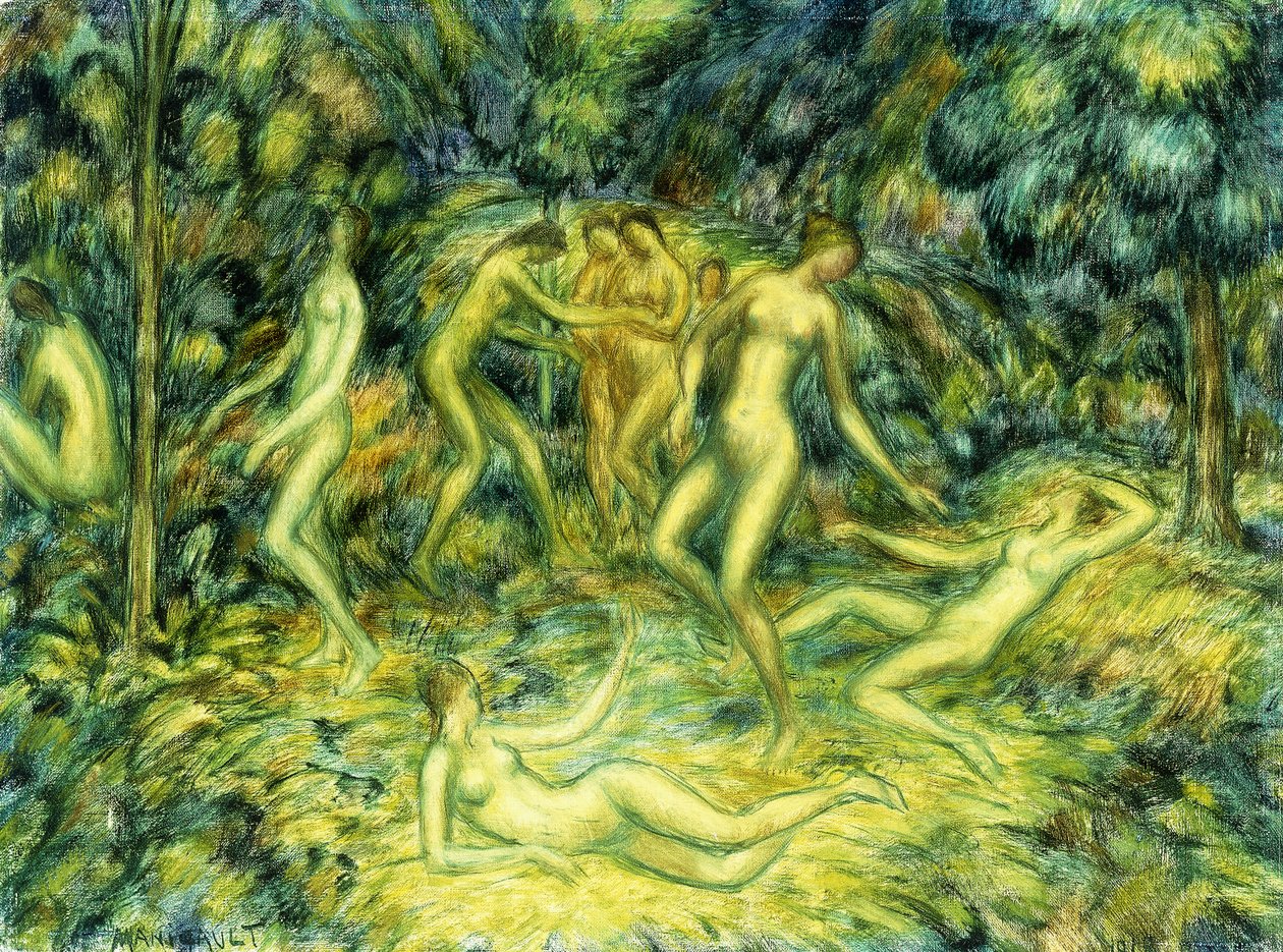 Nymfit tanssivat, 1918 tekijältä Edward Middleton Manigault