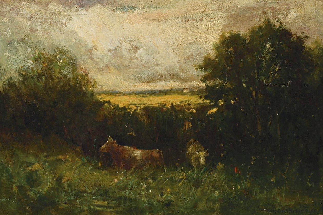 Maisema karjan kanssa tekijältä Edward Mitchell Bannister
