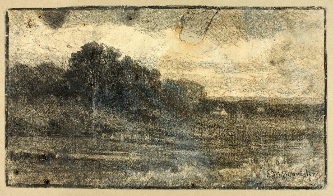 Maisema puiden kanssa tekijältä Edward Mitchell Bannister