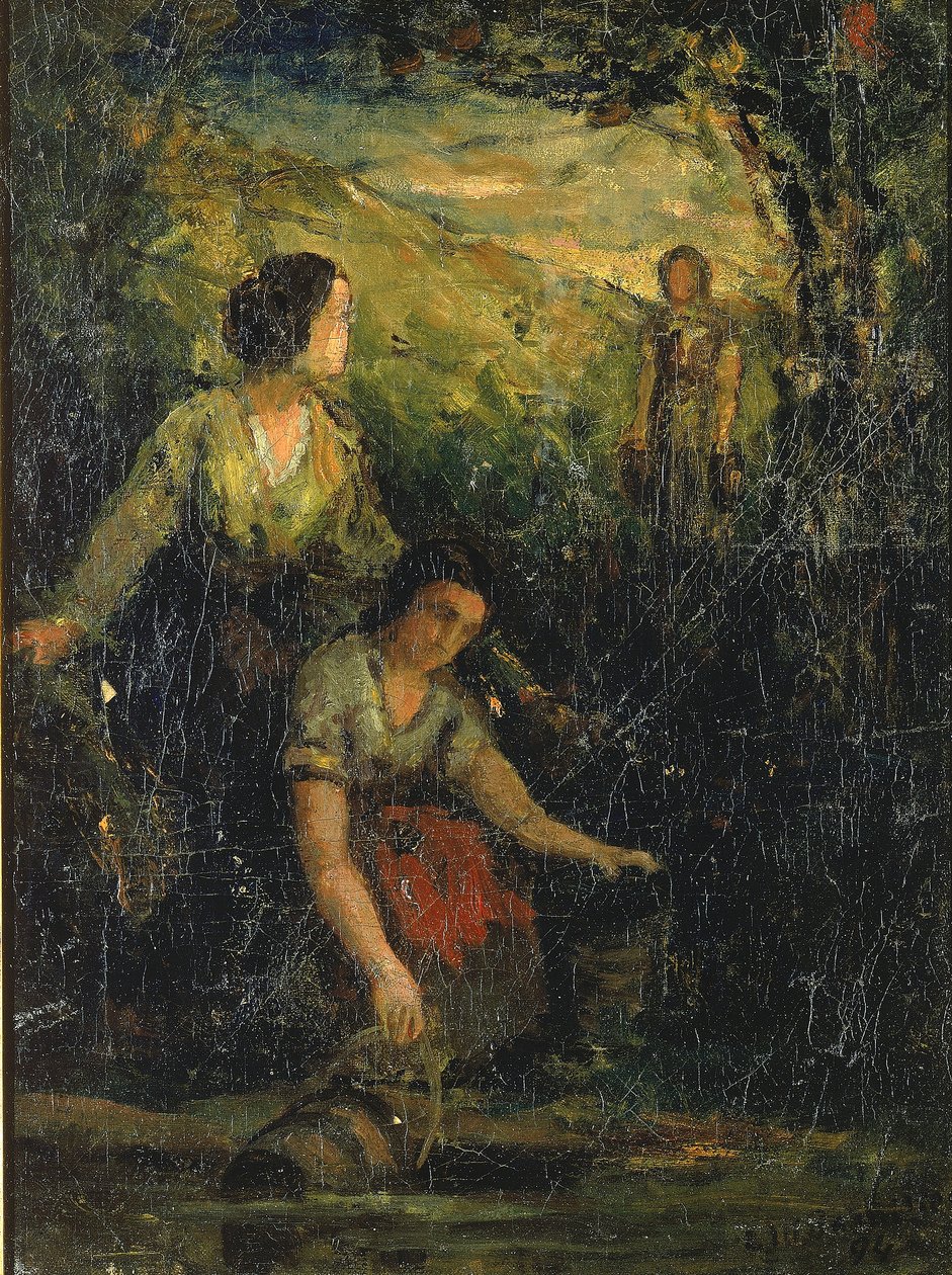 The Drinking Pool (kolme naista veden äärellä) tekijältä Edward Mitchell Bannister