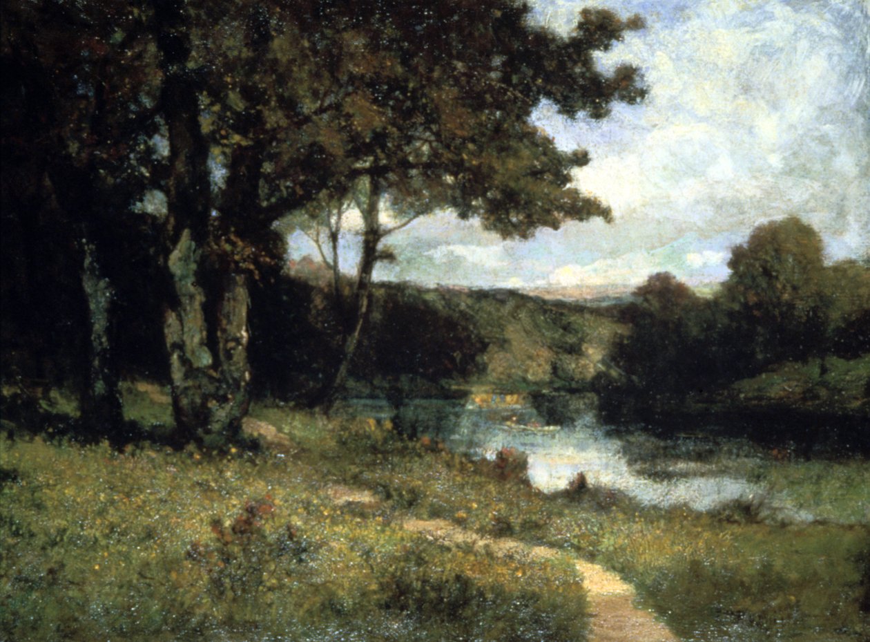 Puut lähellä jokea, 1891 tekijältä Edward Mitchell Bannister