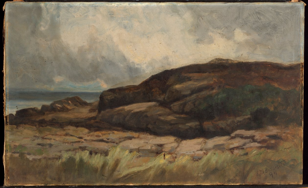Nimetön (maisema kivien kanssa) tekijältä Edward Mitchell Bannister