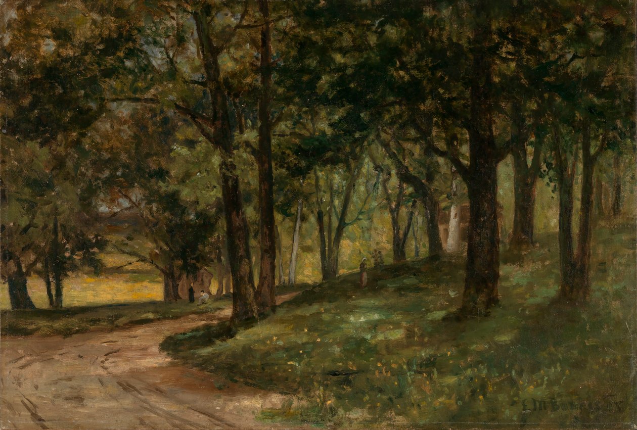 Nimetön maisema puita, n.d. tekijältä Edward Mitchell Bannister