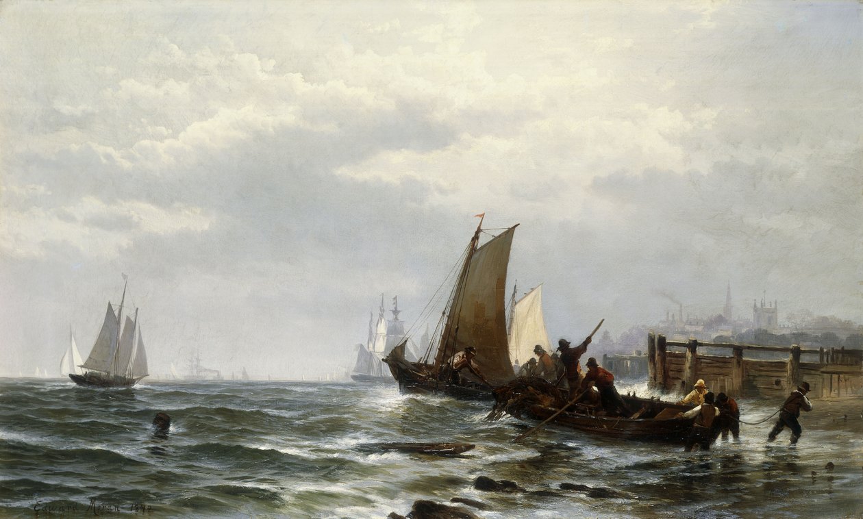 Newcastle Delawaressa, 1872 tekijältä Edward Moran