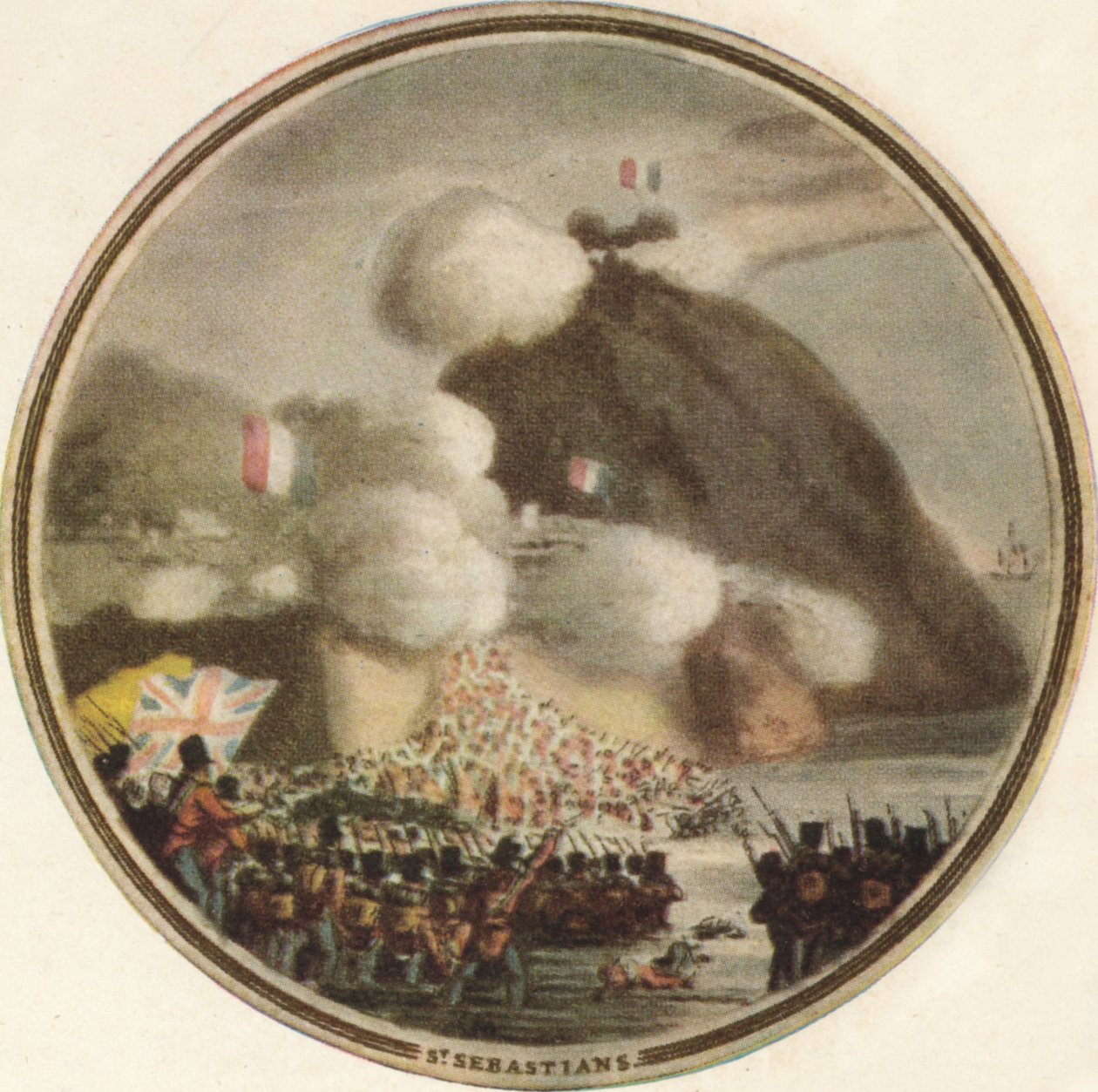 Pyhän Sebastianin myrsky, 1815, 1910 tekijältä Edward Orme