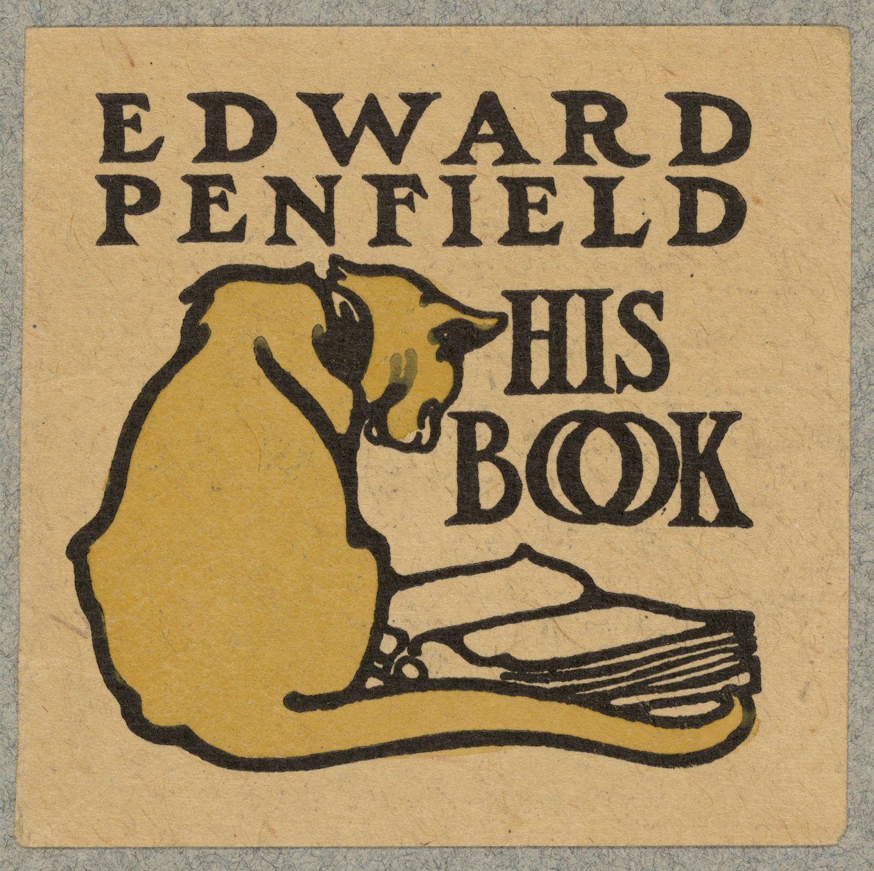 Kirjakilpi, n. 1900 tekijältä Edward Penfield
