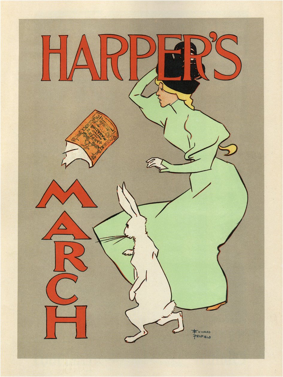 Harpers maaliskuu, 1894 tekijältä Edward Penfield