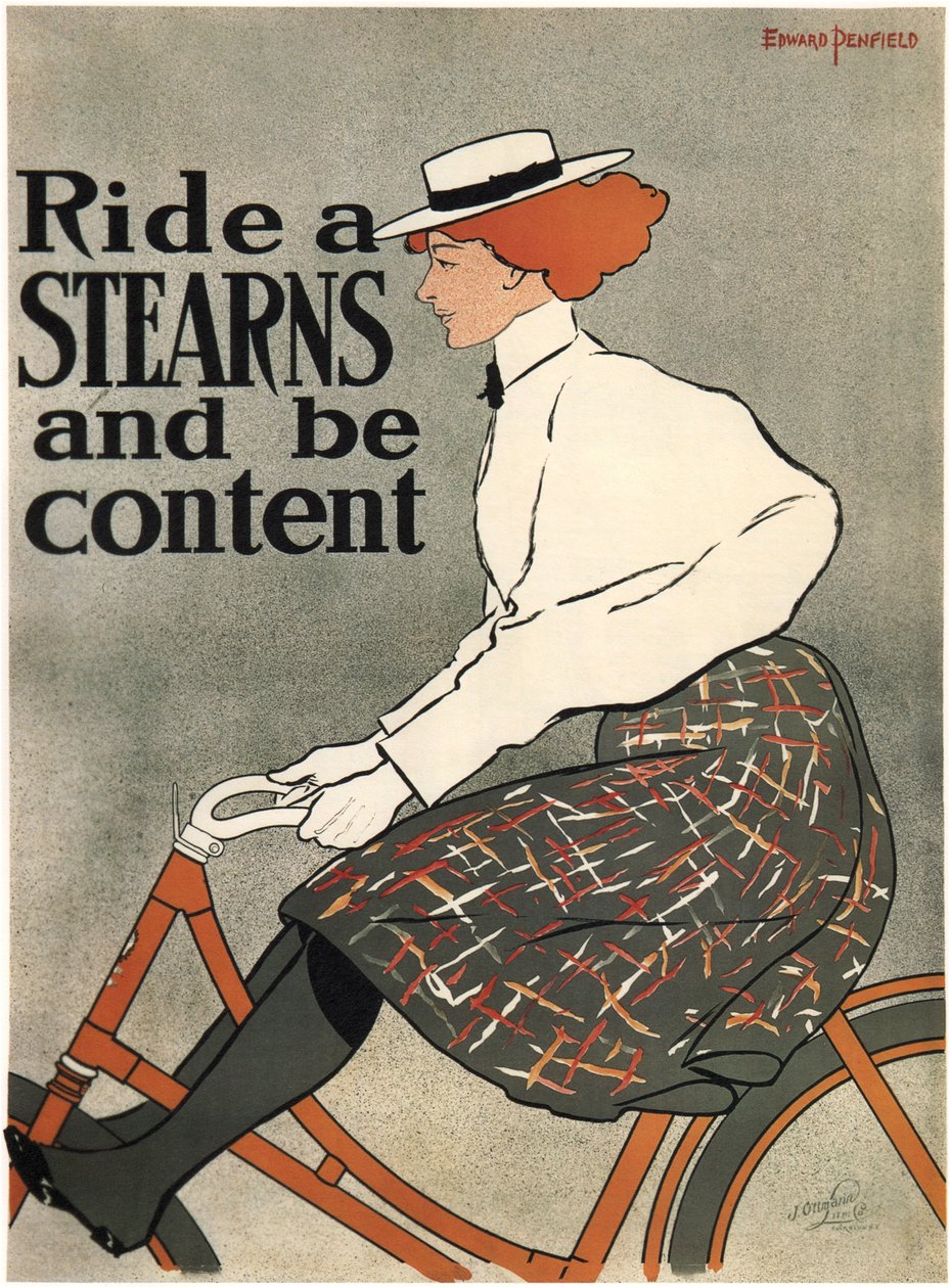 Ride a Stearns, 1896 tekijältä Edward Penfield