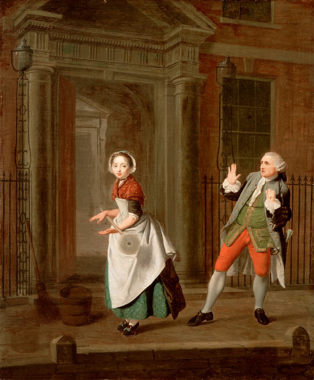 "Kaupunkisuihku", c1764 tekijältä Edward Penny