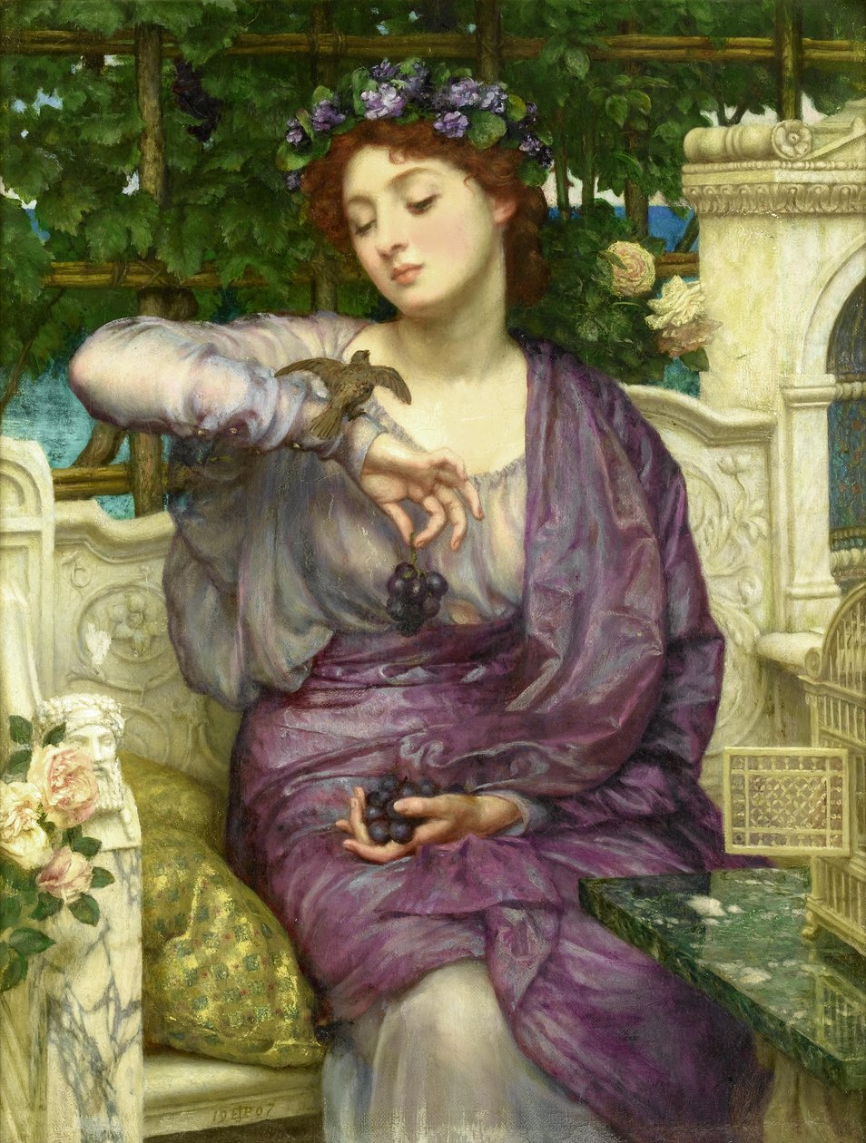 Lesbia ja hänen varpusensa tekijältä Edward Poynter