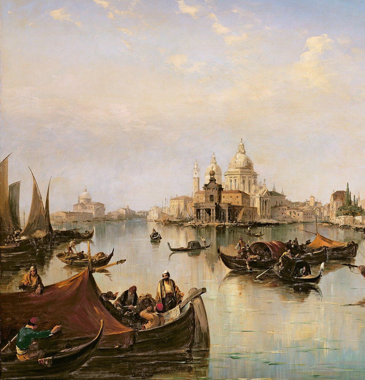 Bacino di San Marco, näkymä Canal Granden suulle (yksityiskohta 35342) tekijältä Edward Pritchett