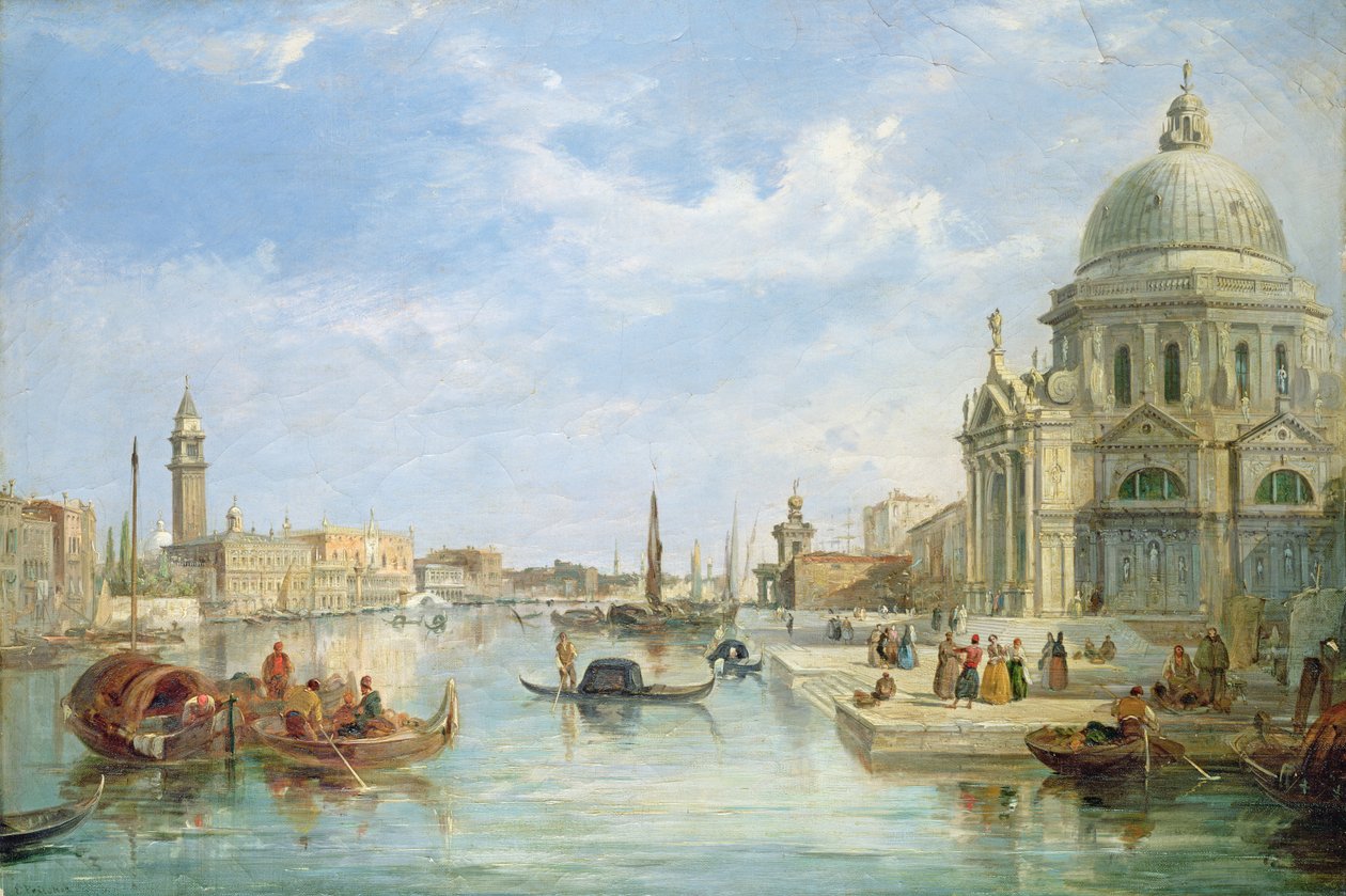 Suuren kanavan suu, Venetsia, Santa Maria della Saluten kanssa tekijältä Edward Pritchett