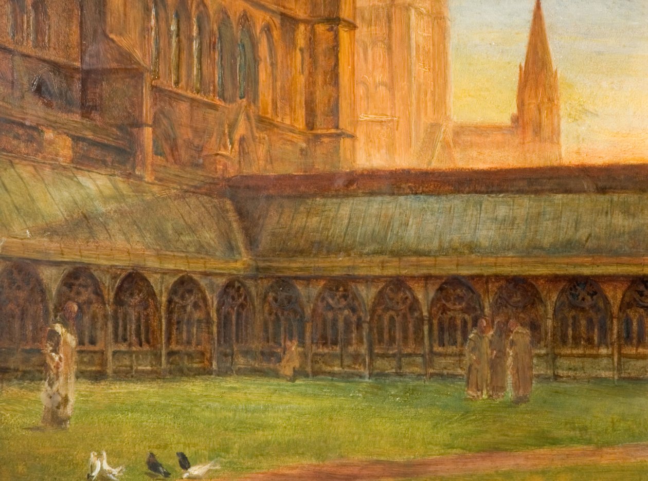 Lincolnin katedraali - The Cloisters, 1880. tekijältä Edward R Taylor