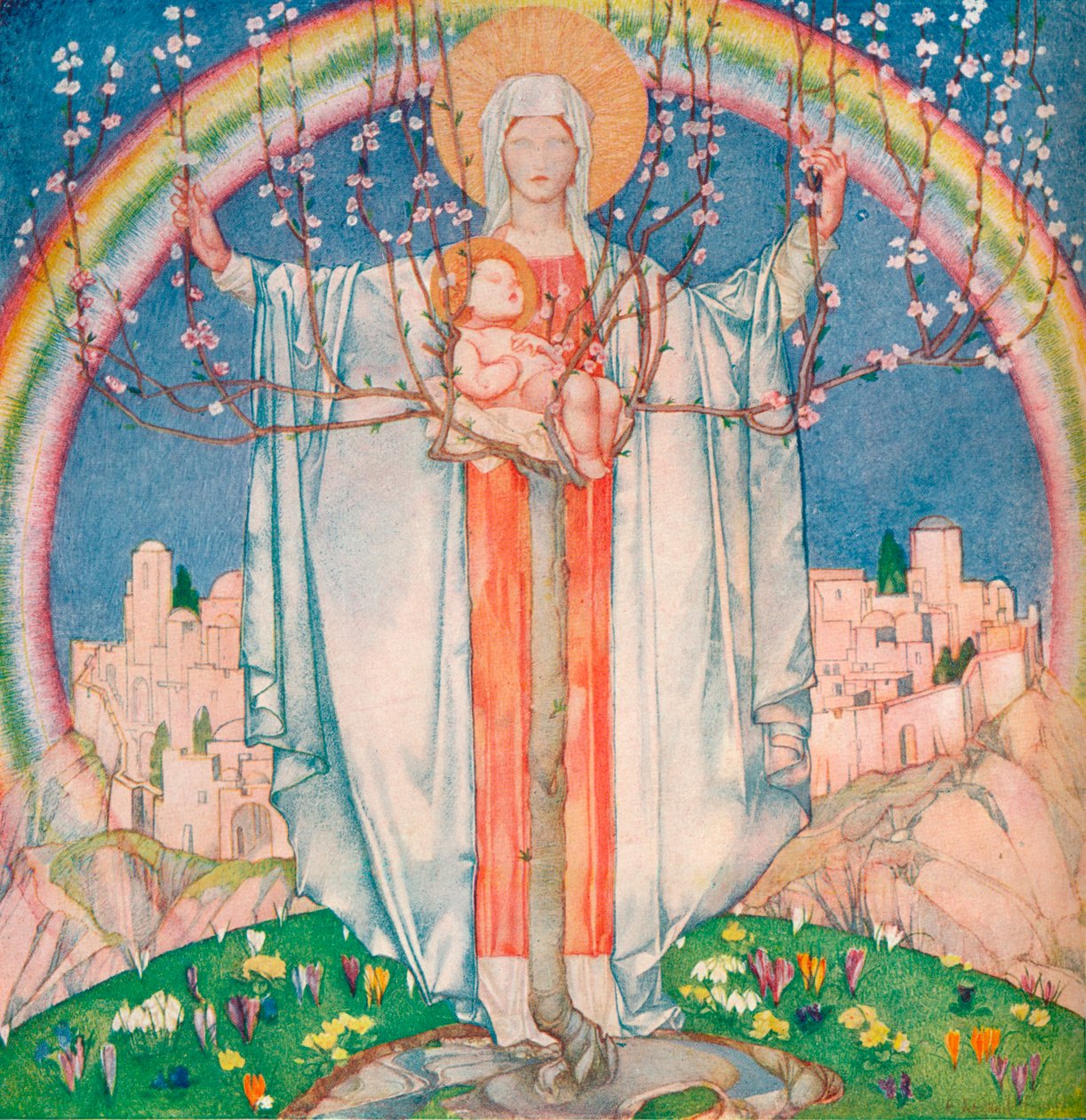 Our Lady of Promise, c1890-1914, 1914 tekijältä Edward Reginald Frampton