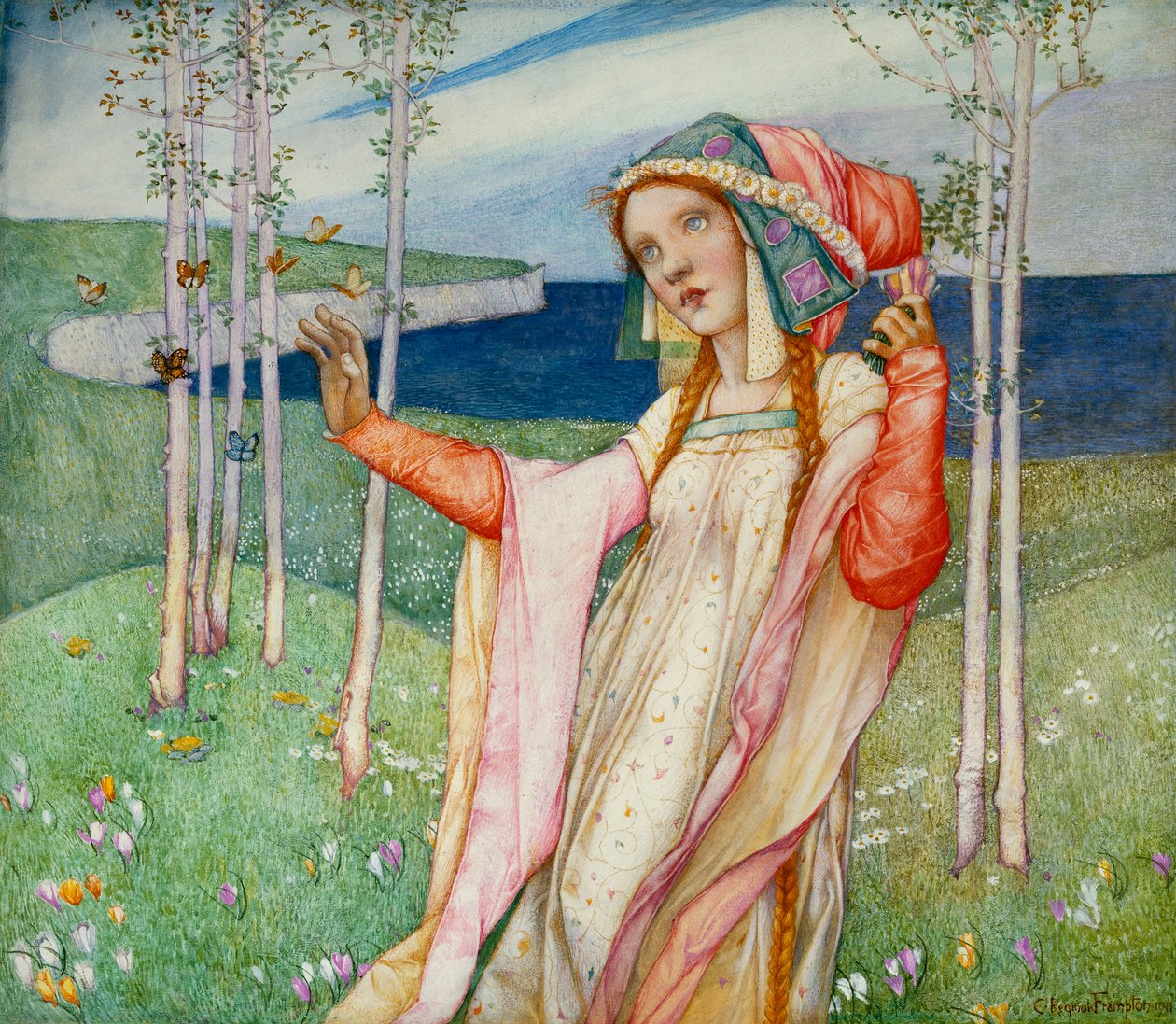 Kevät, 1911 tekijältä Edward Reginald Frampton