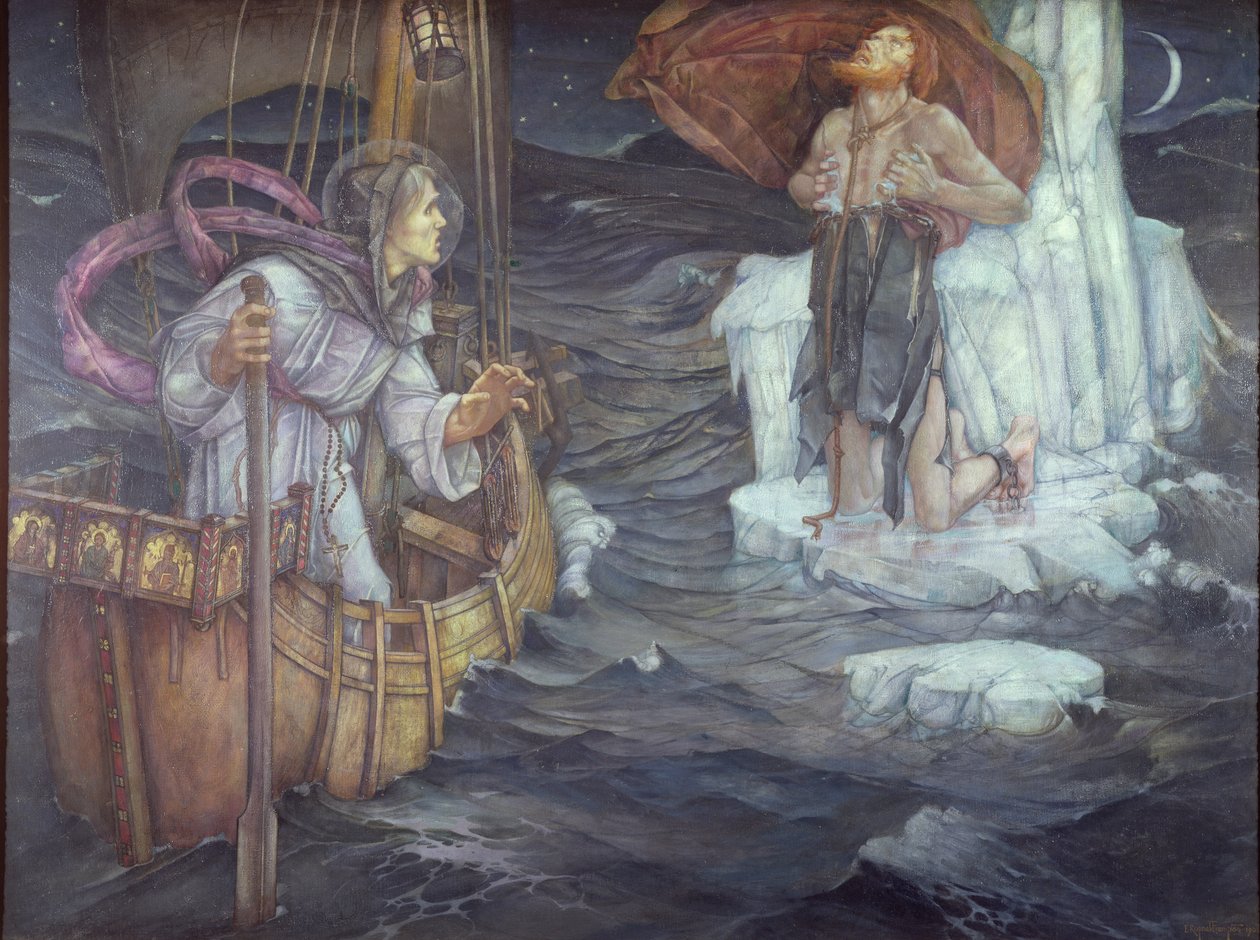 Huonekalut ja erilaiset esineet 1100- ja 1300-luvuilta tekijältä Edward Reginald Frampton
