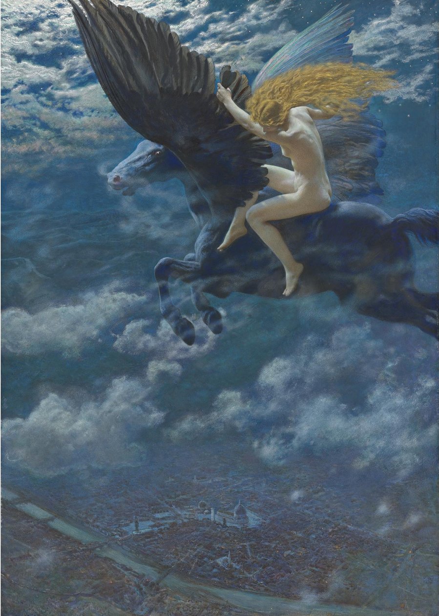 Dream Idyll Valkyrie, c. 1902 tekijältä Edward Robert Hughes