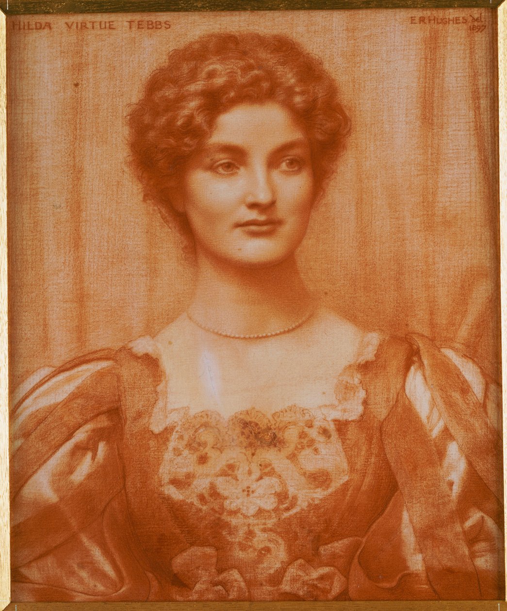 Hilda Virtue Tebbsin muotokuva, 1897 tekijältä Edward Robert Hughes