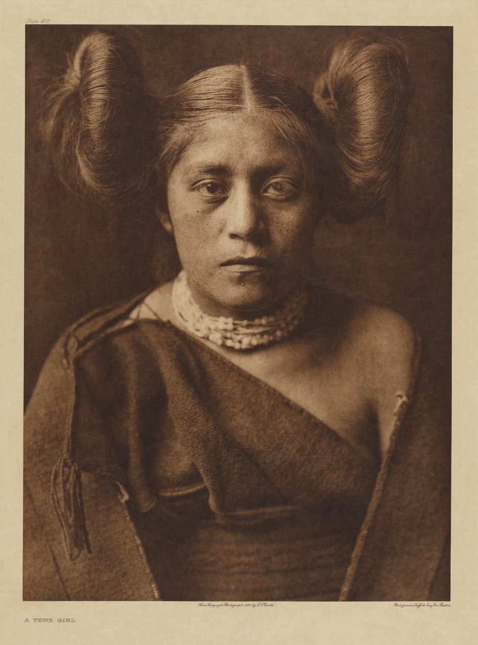 Tewa-tyttö tekijältä Edward S. Curtis