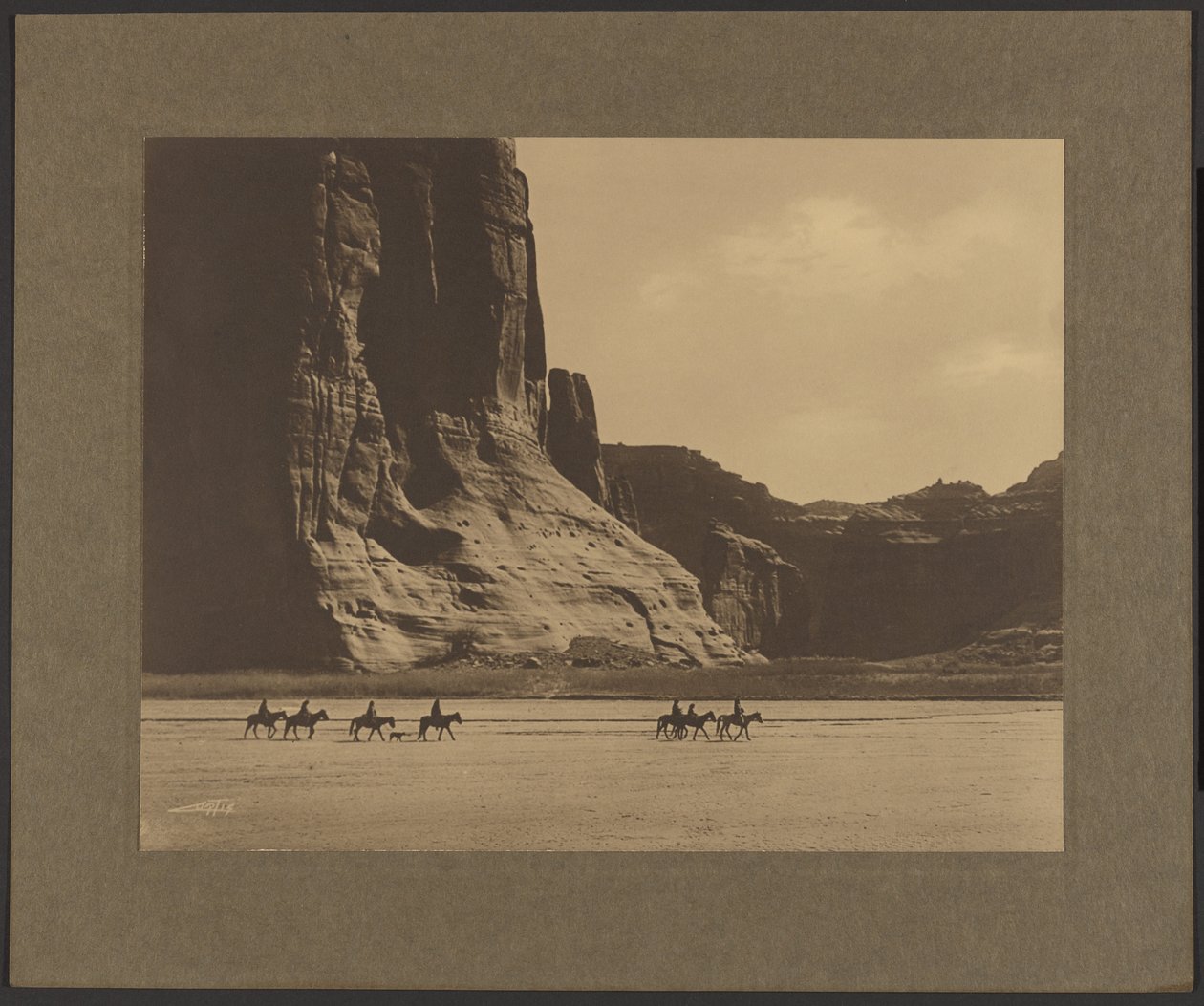[Canyon de Chelley – Navajo] tekijältä Edward S. Curtis