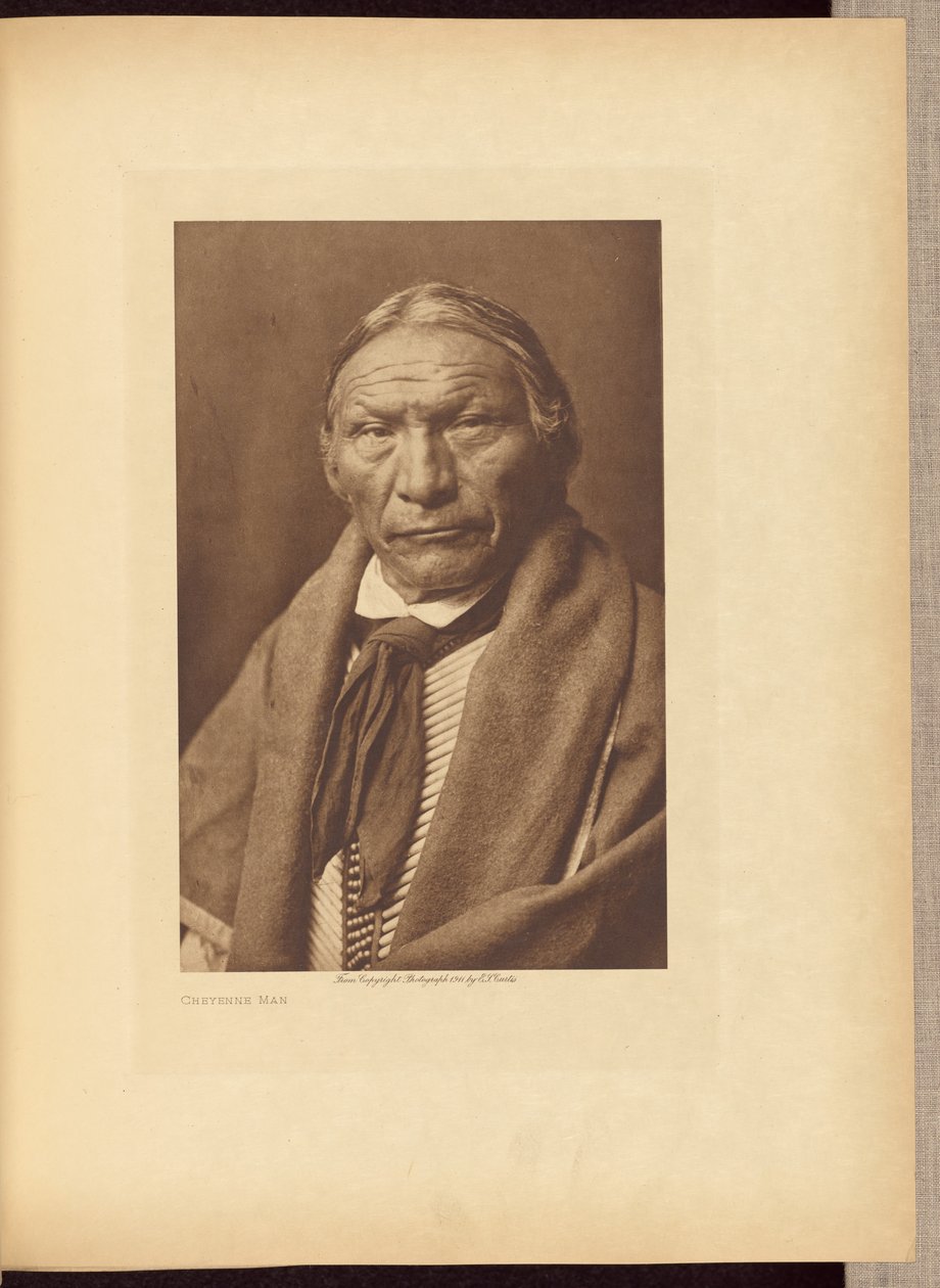 Cheyennen mies tekijältä Edward S. Curtis