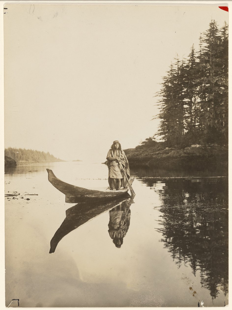 [Kauan luja veneeni uhmaa aaltoja ja vuorovettä] tekijältä Edward S. Curtis