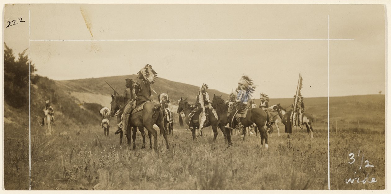 [Miehiä hevosen selässä] tekijältä Edward S. Curtis