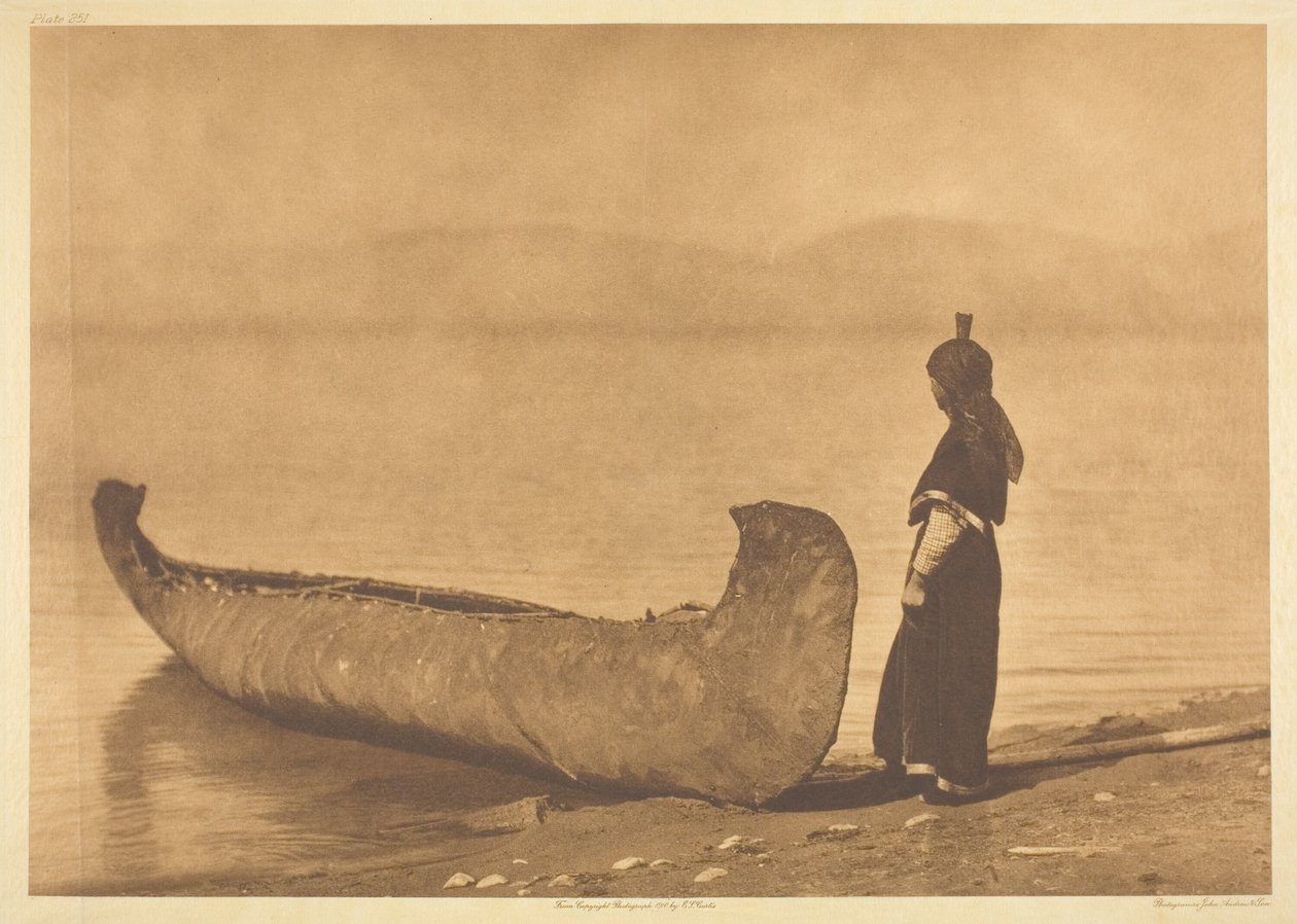 Järven rannalla - Kutenai tekijältä Edward S. Curtis