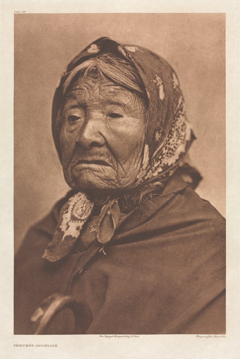 Portfolio IX, levy 314: Prinsessa Angeline tekijältä Edward S. Curtis