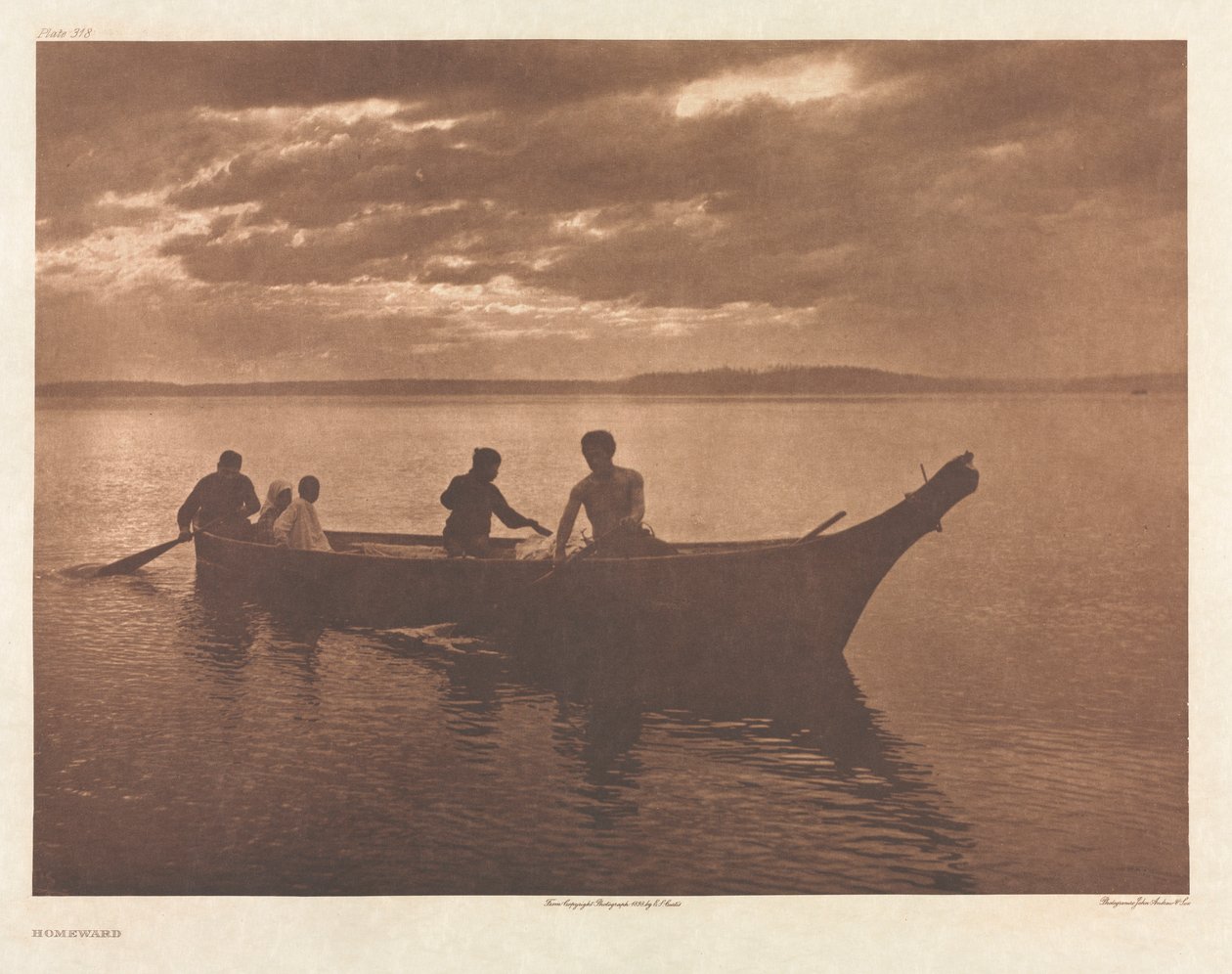Portfolio IX, levy 318: Kotiin tekijältä Edward S. Curtis