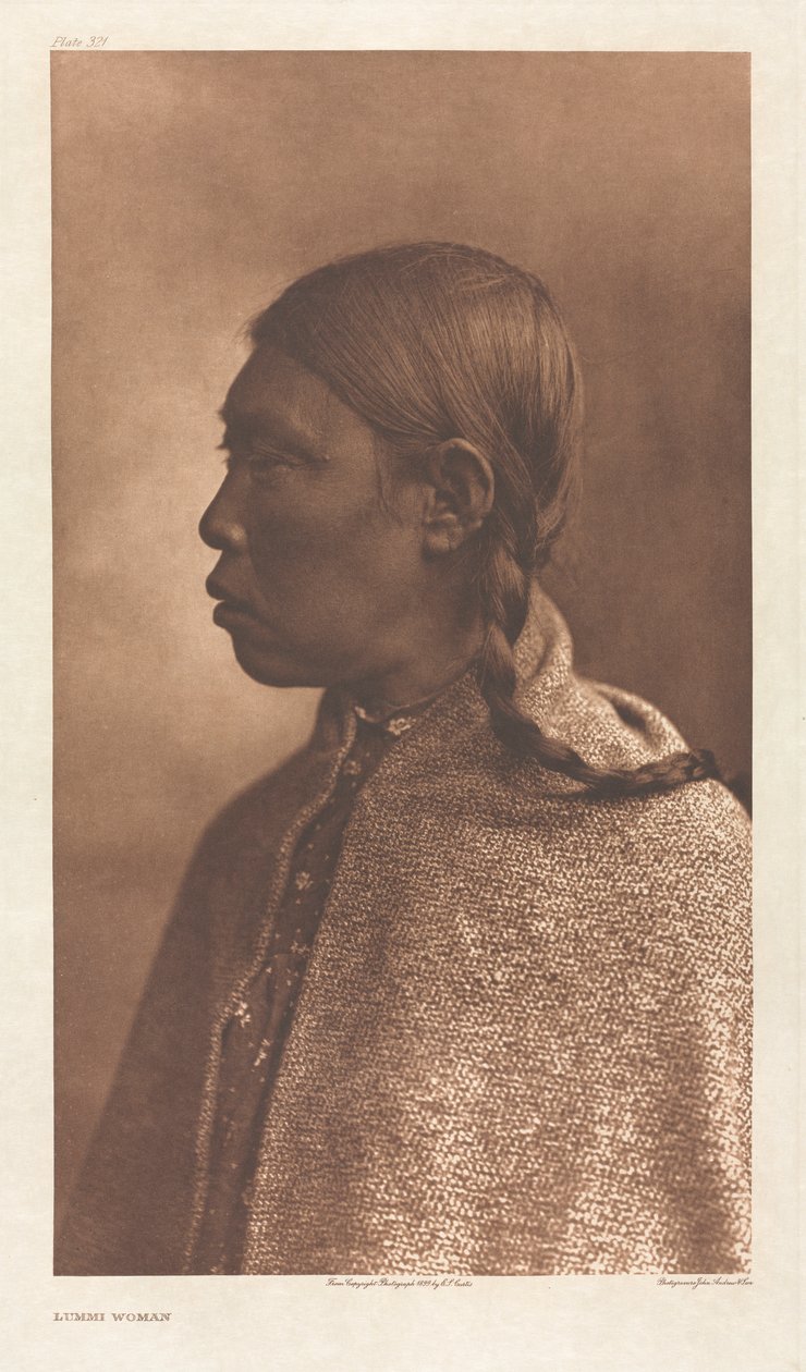 Portfolio IX, levy 321: Lummi Woman tekijältä Edward S. Curtis