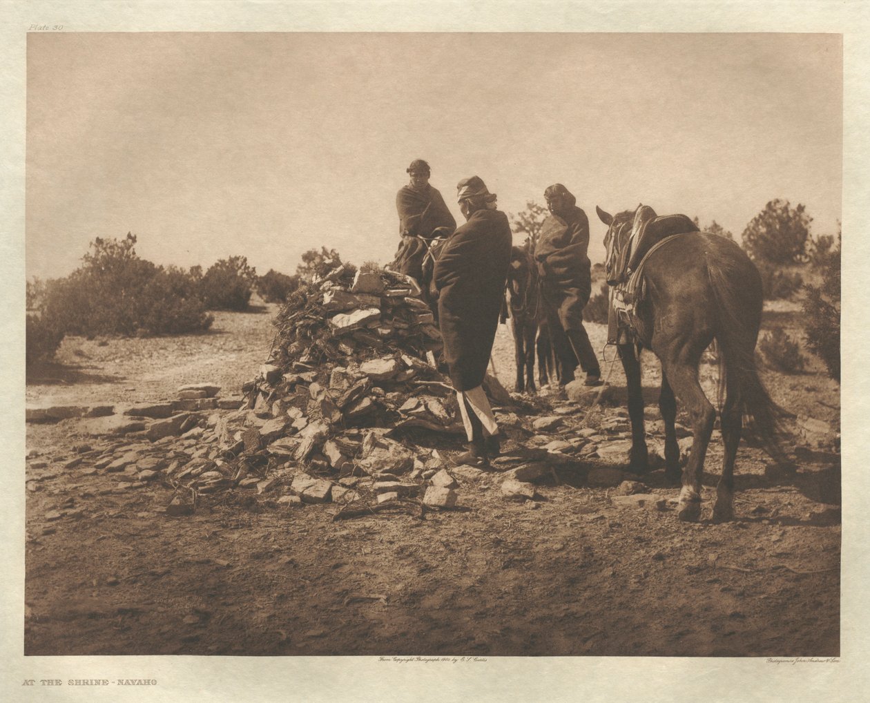 Salkku I, levy 30: Navaho tekijältä Edward S. Curtis