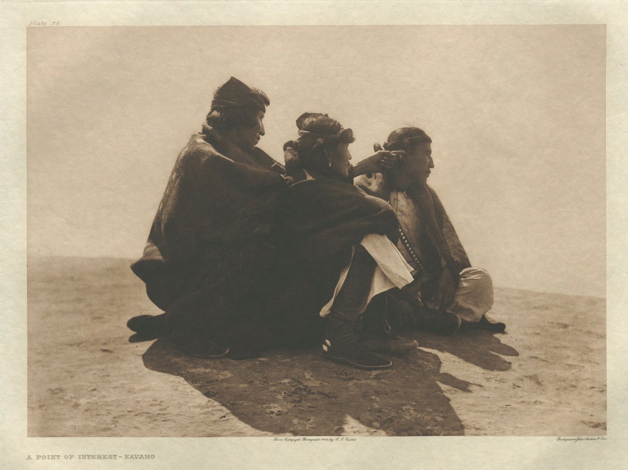 Salkku I, levy 36: Navaho tekijältä Edward S. Curtis