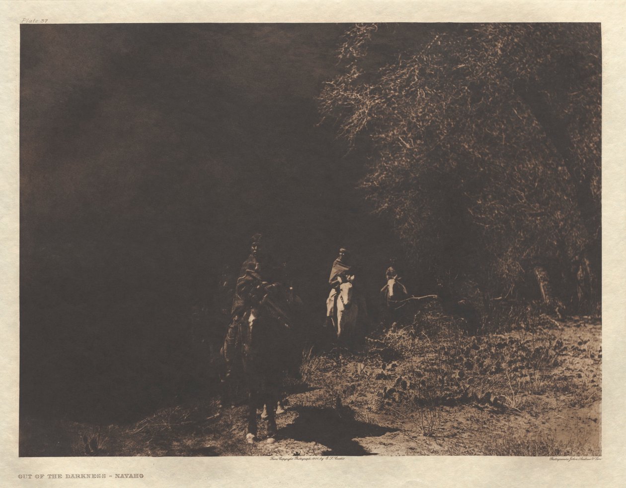 Salkku I, levy 37: Navaho tekijältä Edward S. Curtis
