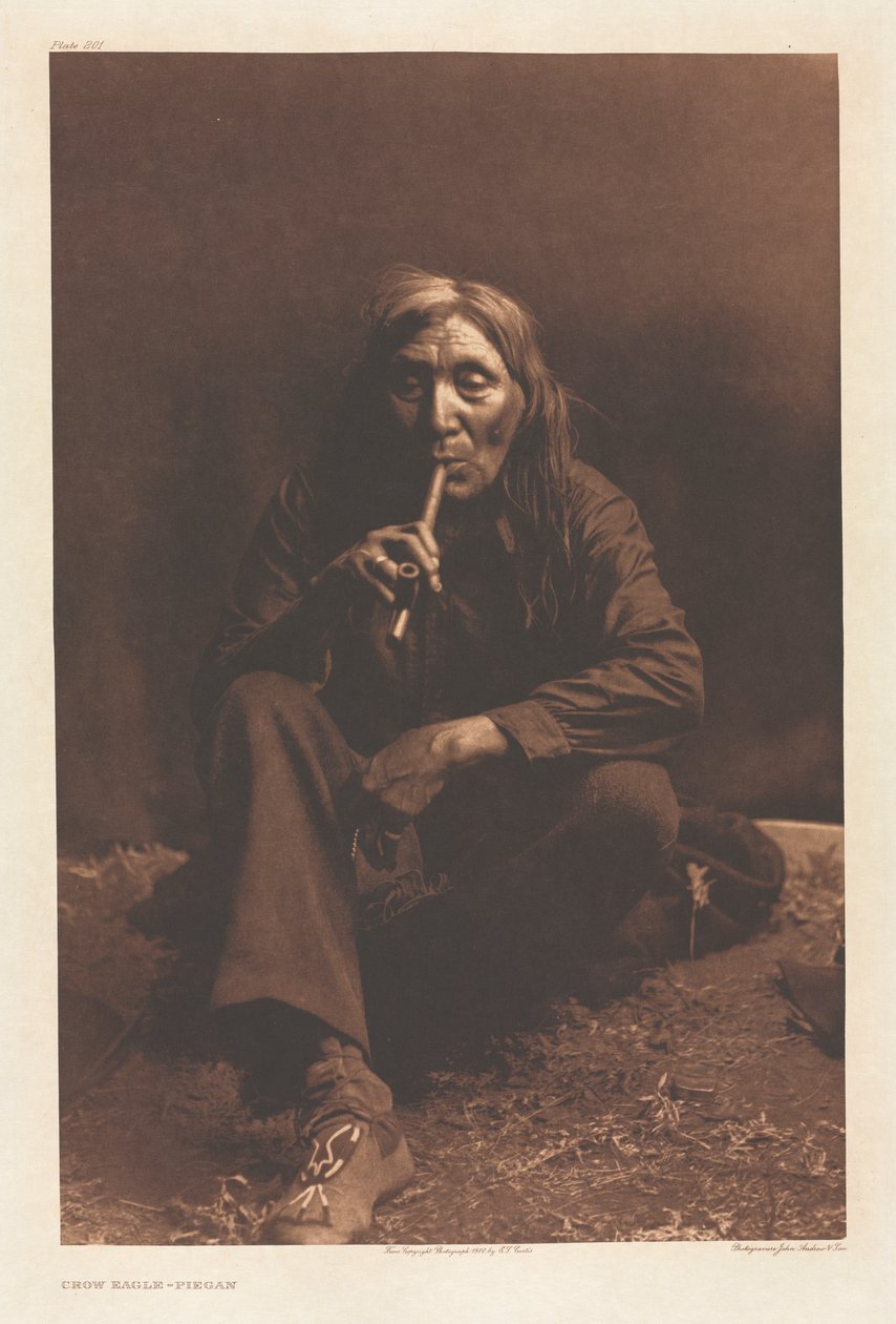 Portfolio VI, levy 201: Crow Eagle - Piegan tekijältä Edward S. Curtis