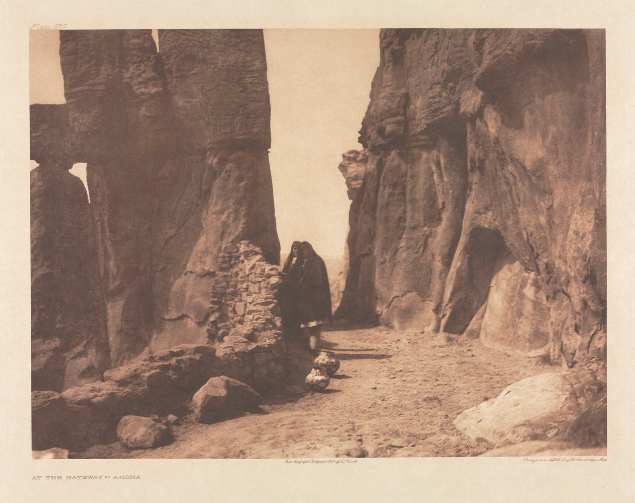Salkku XVI, levy 569: Acoma tekijältä Edward S. Curtis