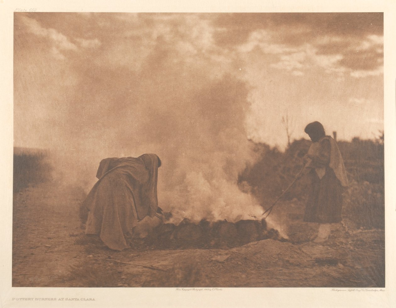 Keramiikkapolttimet Santa Clarassa tekijältä Edward S. Curtis