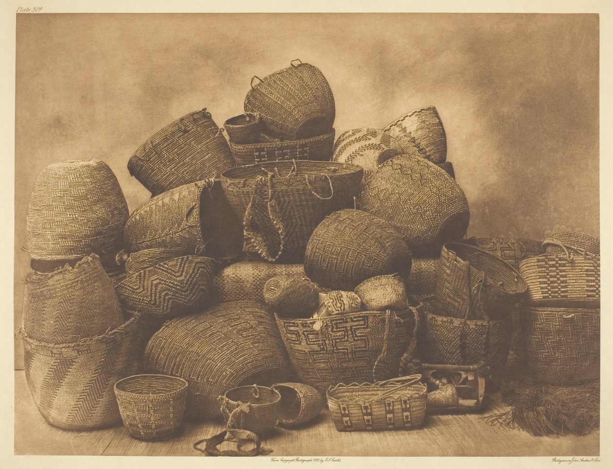 Puget Sound Baskets tekijältä Edward S. Curtis