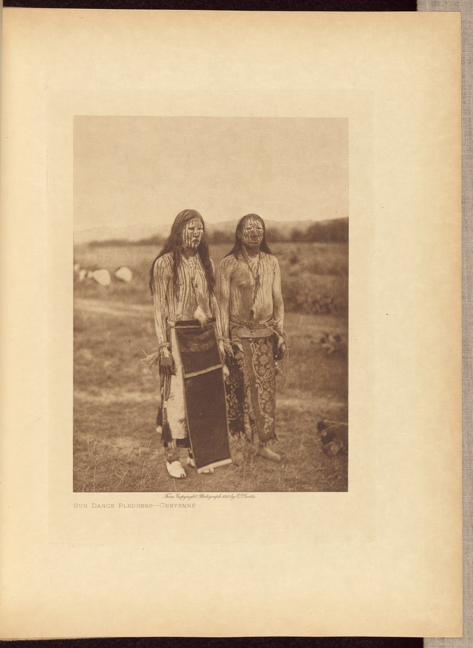 Sun Dance Pledgers - Cheyenne tekijältä Edward S. Curtis