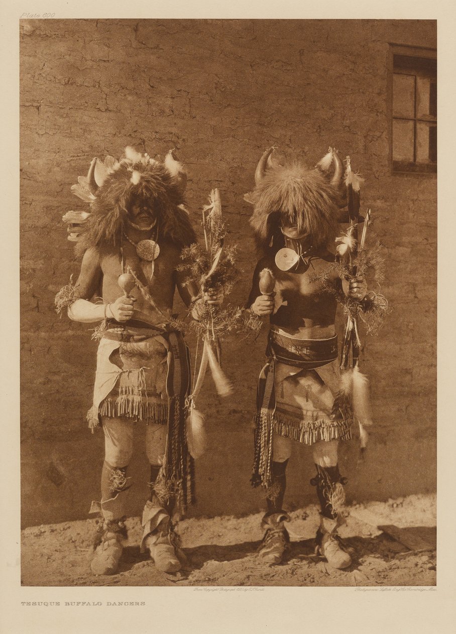 Tesuque Buffalo Dancers tekijältä Edward S. Curtis