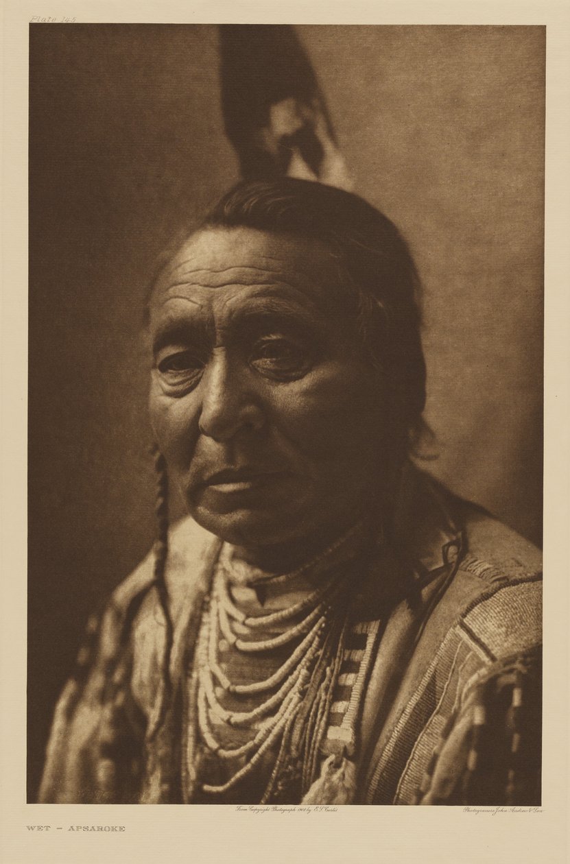 [Wet – Apsáalooke-mies] tekijältä Edward S. Curtis