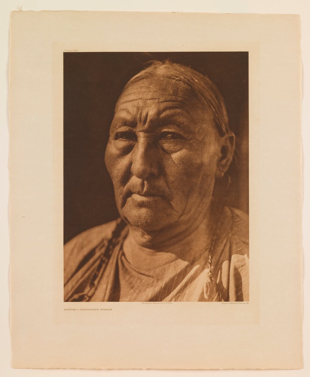 Woista - cheyennenainen tekijältä Edward S. Curtis