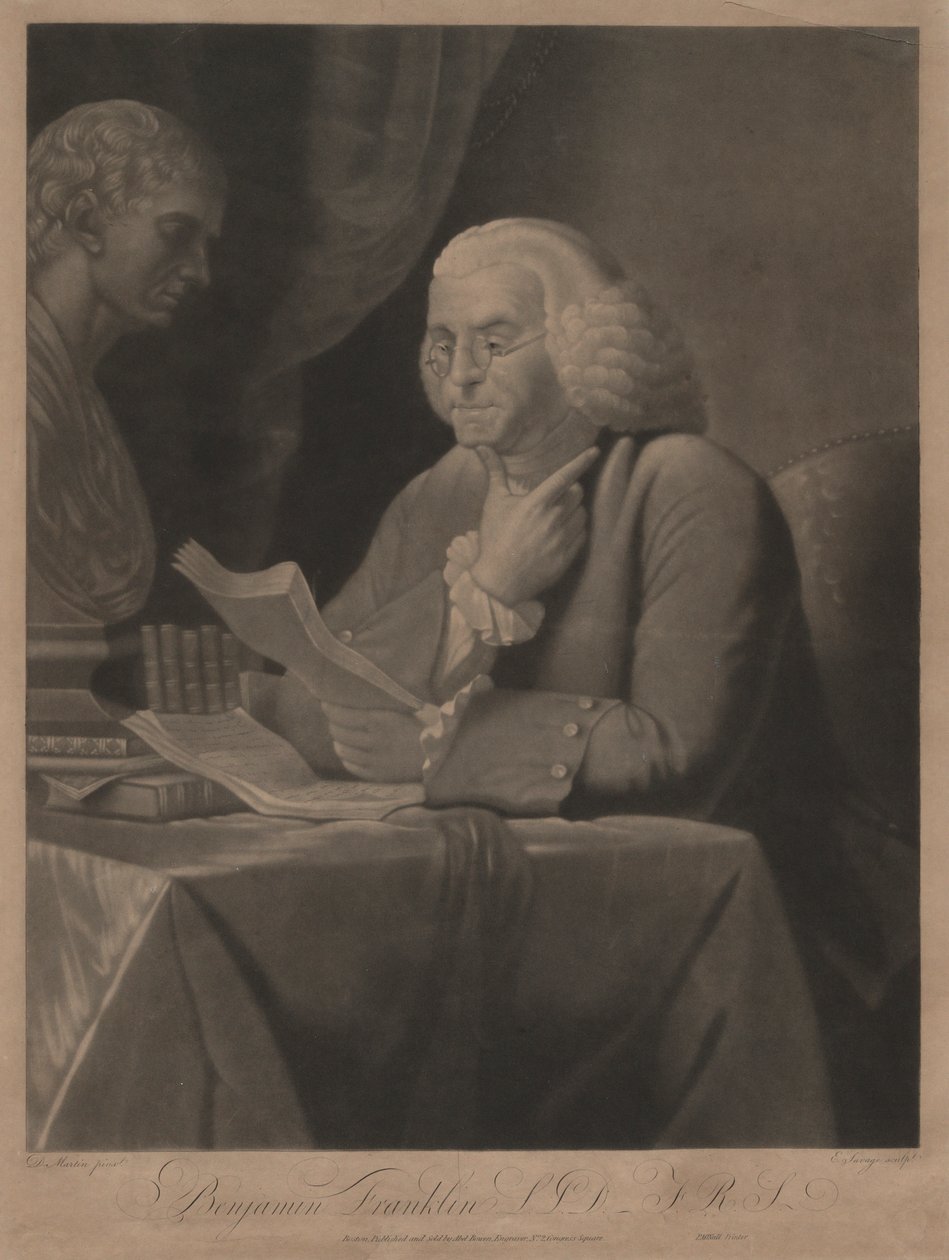Benjamin franklin tekijältä Edward Savage