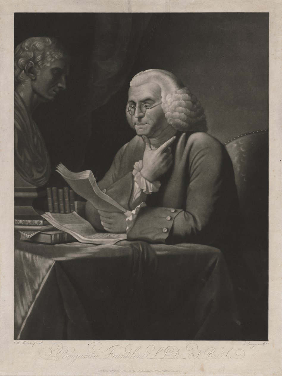 Benjamin franklin tekijältä Edward Savage