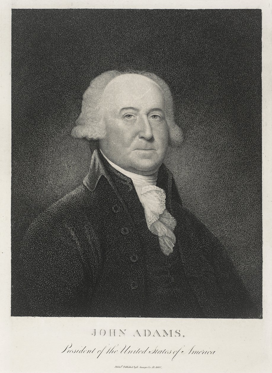 John Adams, Yhdysvaltain toinen presidentti tekijältä Edward Savage